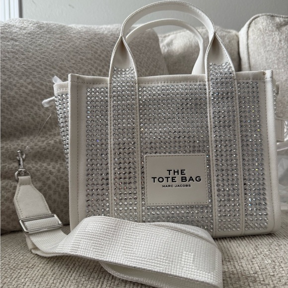 Marc Jacobs Handbags - New Marc Jacobs White crystal small Tote Bag